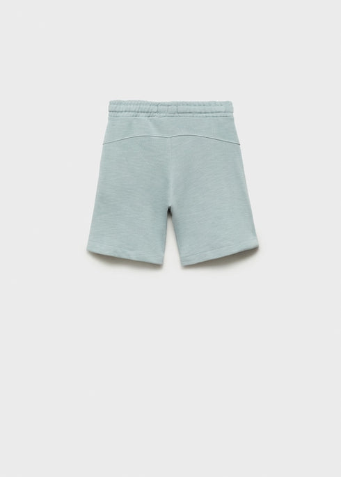Mango Contrast pockets Bermuda shorts (Grey)