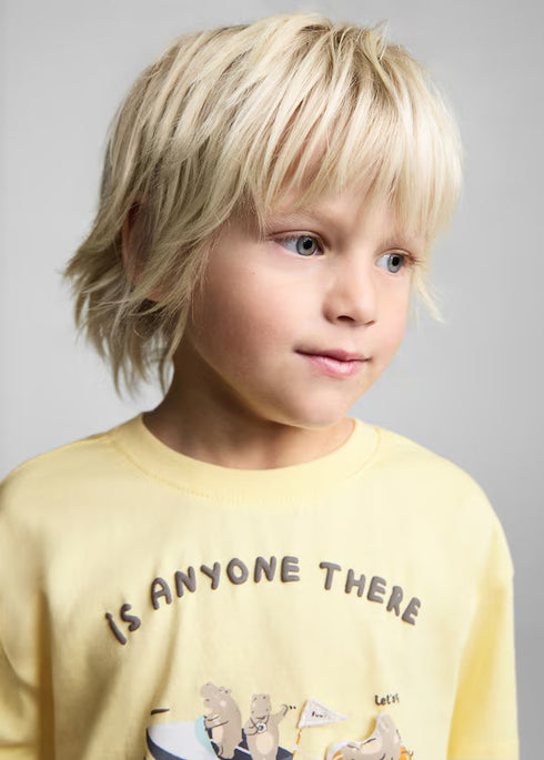 MANGO t-shirt with printed drawing