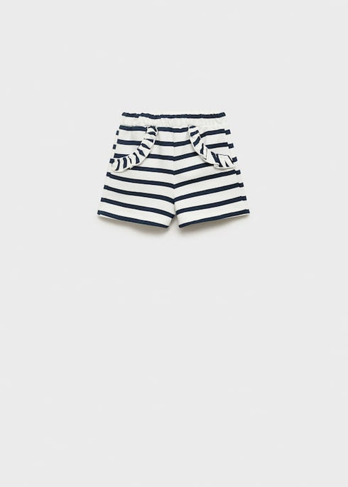 Mango Stripe-print shorts