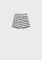 Mango Stripe-print shorts