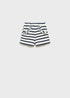 Mango Stripe-print shorts