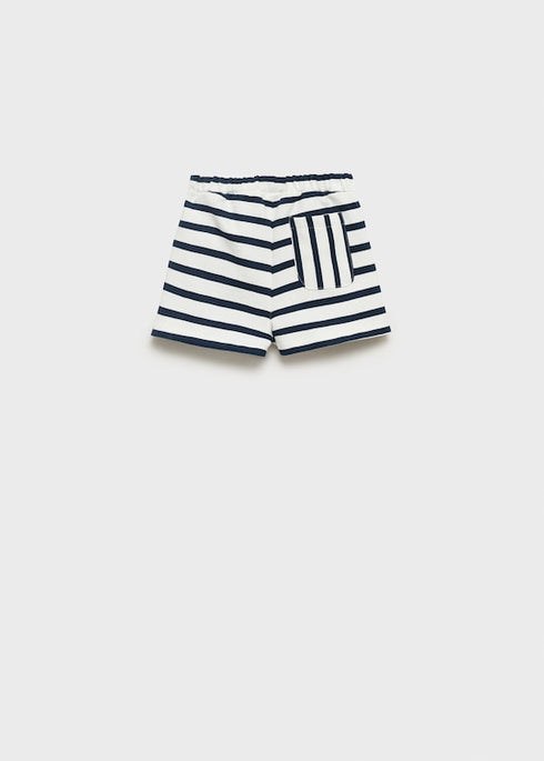 Mango Stripe-print shorts