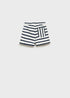 Mango Stripe-print shorts