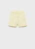 Mango Cotton shorts with elastic waist (Yellow)