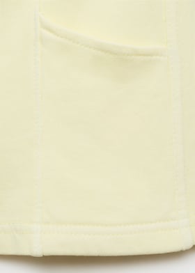 Mango Cotton shorts with elastic waist (Yellow)