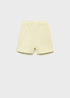 Mango Cotton shorts with elastic waist (Yellow)
