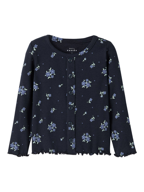NAME IT Long Sleeve Blouse Vemia Navy Blazer Blossom