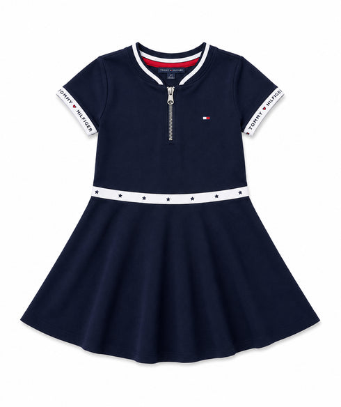 Tommy Hilfiger Girls Navy Blue Frock