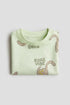 H&M T-Shirt Light green/Roar Vibe