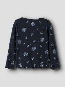 NAME IT Long Sleeve Blouse Vemia Navy Blazer Blossom