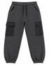 C&A Boys Polar Fleece Cargo Joggers – Charcoal Grey