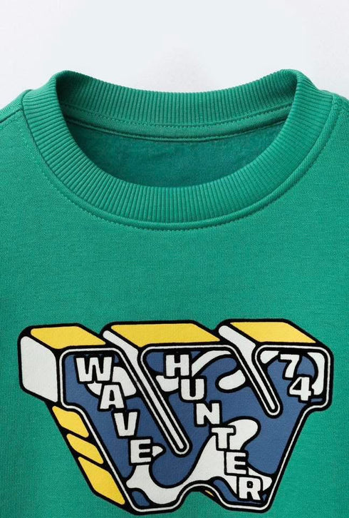 Zara Impulse Green Boys Sweatshirt