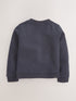 Navy Blue Cotton Rich Frill Pocket Jersey School Cardigan