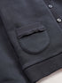 Navy Blue Cotton Rich Frill Pocket Jersey School Cardigan