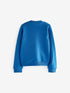 Blue Cotton Rich Frill Pocket Jersey School Cardigan
