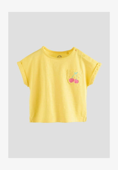 Bright Yellow Short Sleeve Baby Top