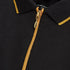 Black/Gold Zip Neck Polo Shirt