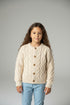 Ecru Chunky Knit Bobble Cardigan (6mths-12mths)
