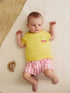 Bright Yellow Short Sleeve Baby Top