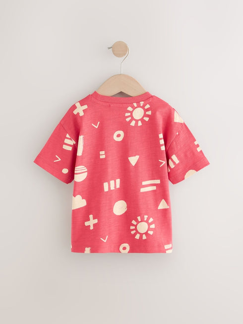 Next Red Shapes Short Sleeve T-Shirt