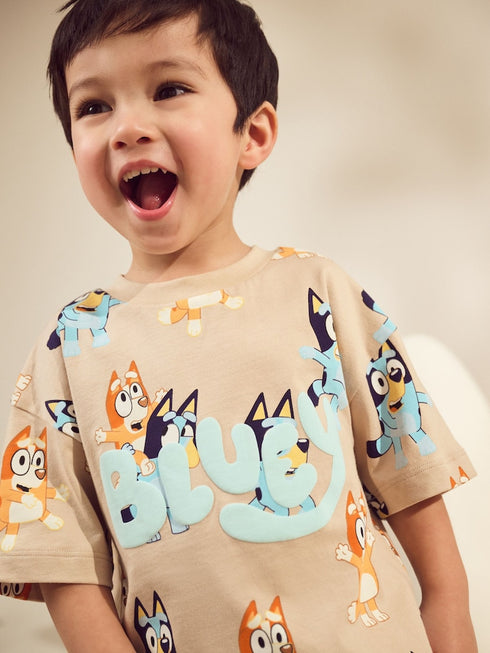 Next Neutral Bluey All-Over-Print T-Shirt