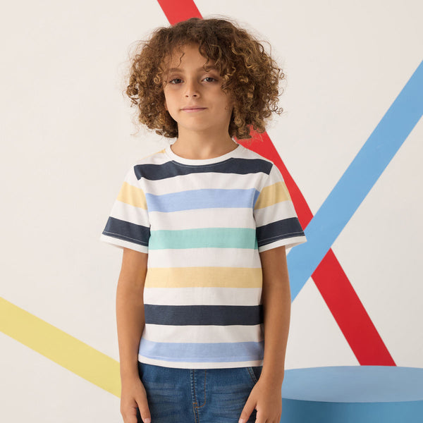 MAX Striped Cotton T-shirt