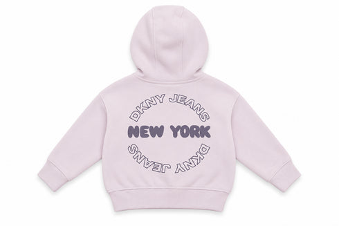 DKNY Jeans Girls Light Dusty Pink Sweatshirt & Trouser Set – 2 Piece Kids Outfit