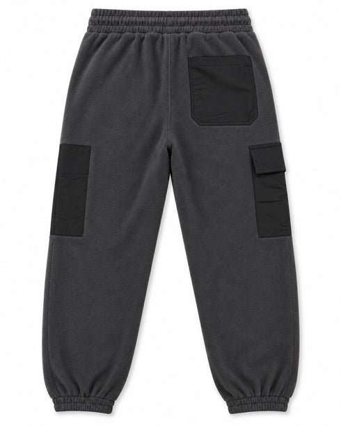 C&A Boys Polar Fleece Cargo Joggers – Charcoal Grey