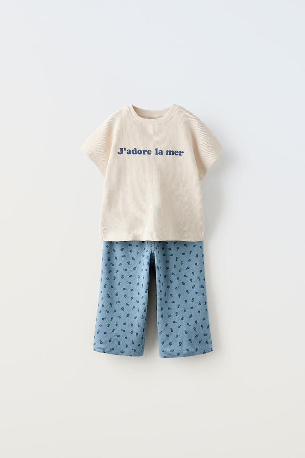 ZARA Girls' Waffle Set