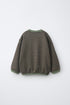 STRIPED PRINT SWEATSHIRT