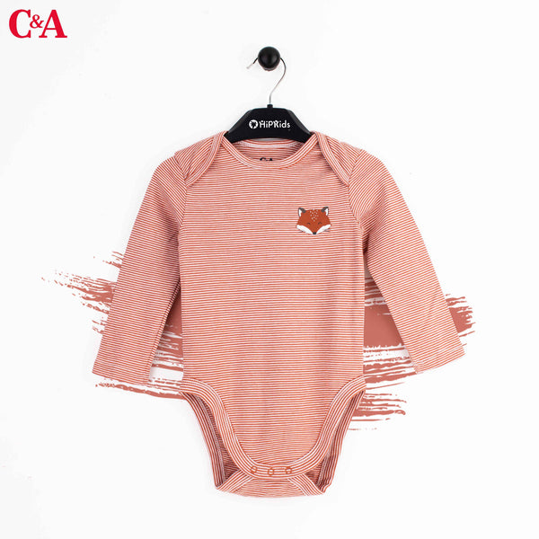 C&A Full Sleeves Bodysuit Fox Print