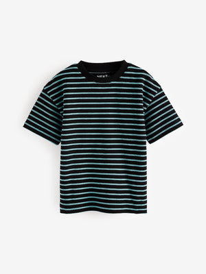 Next Blue Stripe Short Sleeve T-Shirts