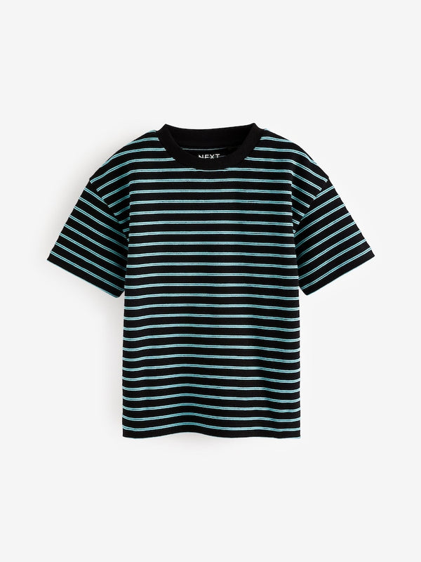 Next Blue Stripe Short Sleeve T-Shirts