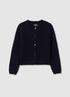 Girls' Blue Regular Fit Cardigan