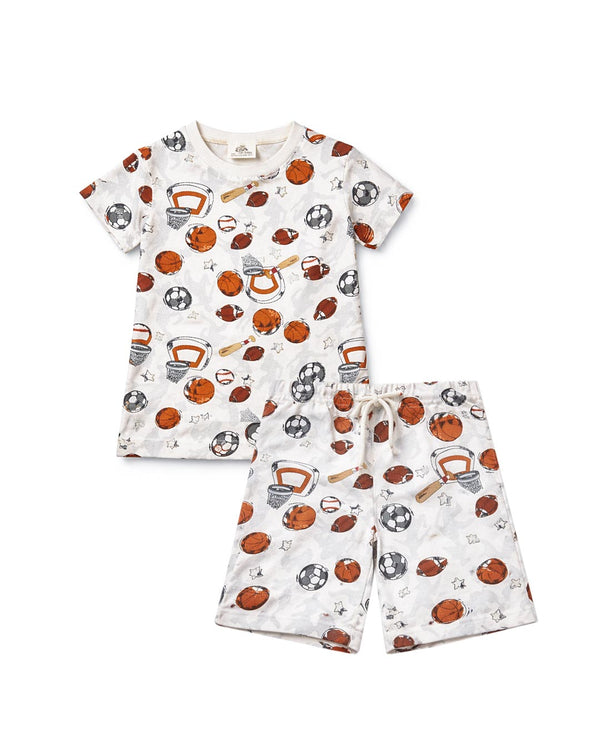 BRANDED ALL STAR SPORTS PRINTED SUMMER 2 PCS SET