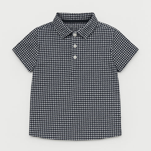 Ben Sherman Short Sleeve Gingham Check Shirt Black / White