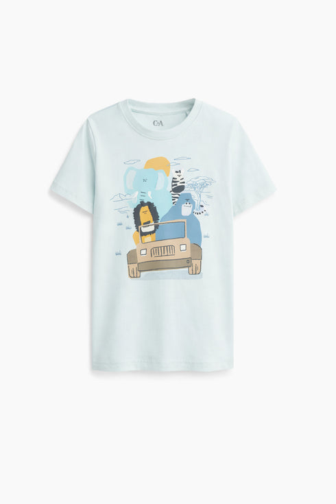 Jungle animals - short sleeve T-shirt