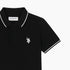 U.S. Polo Assn. Boys Black Cotton Polo Shirt