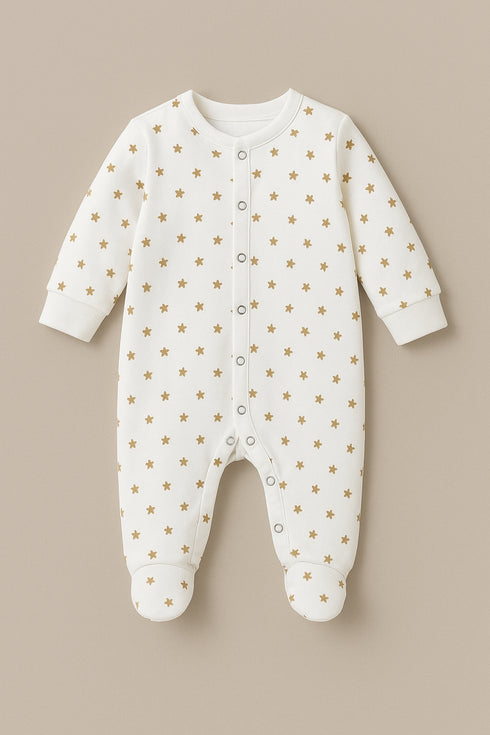 Baby Romper Floral Full Feet Cotton Bodysuit