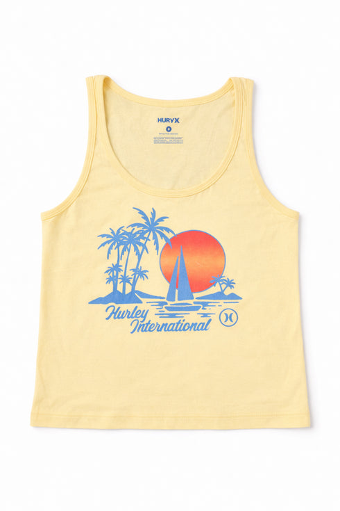 Hurley The Night Is Young Girlfriend Tee | Yellow