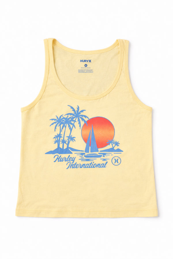 Hurley The Night Is Young Girlfriend Tee | Yellow