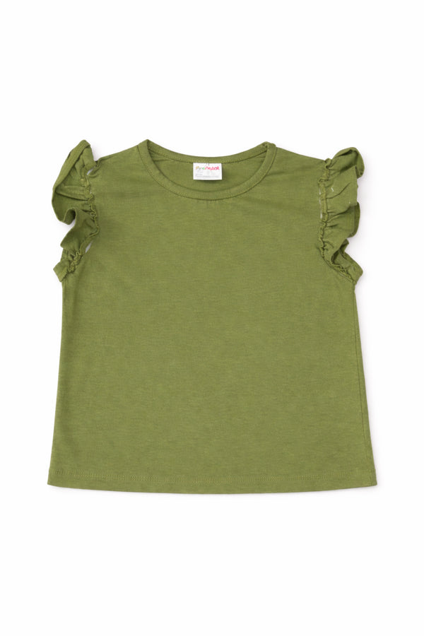 Crew Neck Straight Short Sleeve