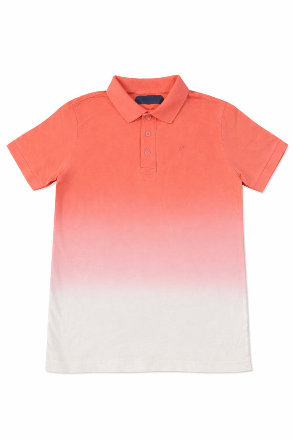 Nutmeg Dyed Polo Collar T-shirt