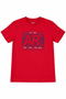 BHPC Red Printed Round Neck T-shirt
