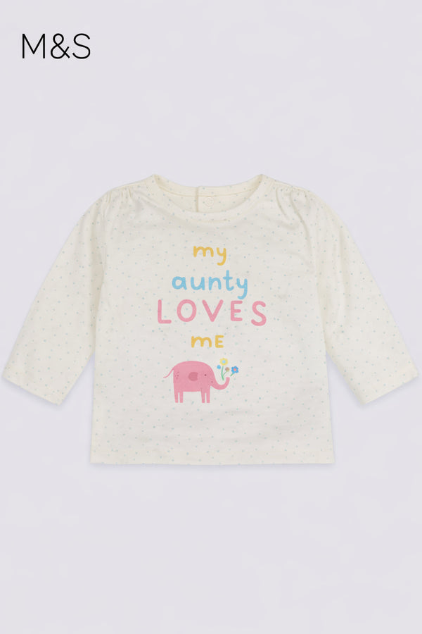 M&S My Unty Loves Me Pure Top