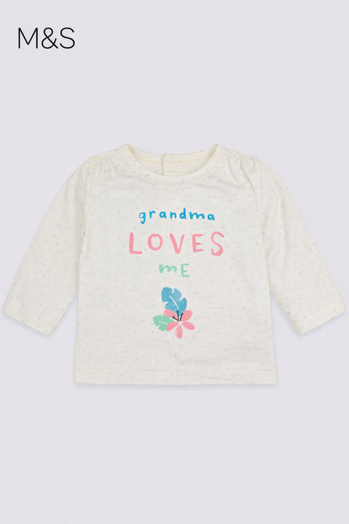 M&S Grandma Loves Me Pure Top
