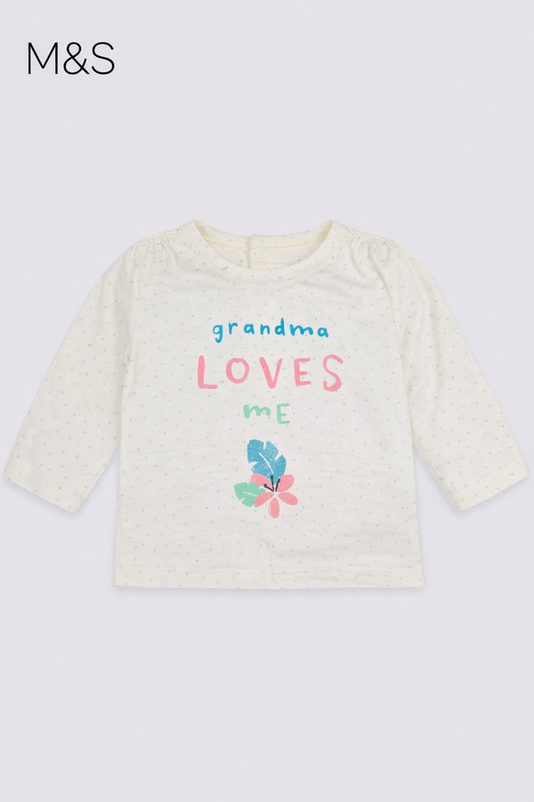 M&S Grandma Loves Me Pure Top