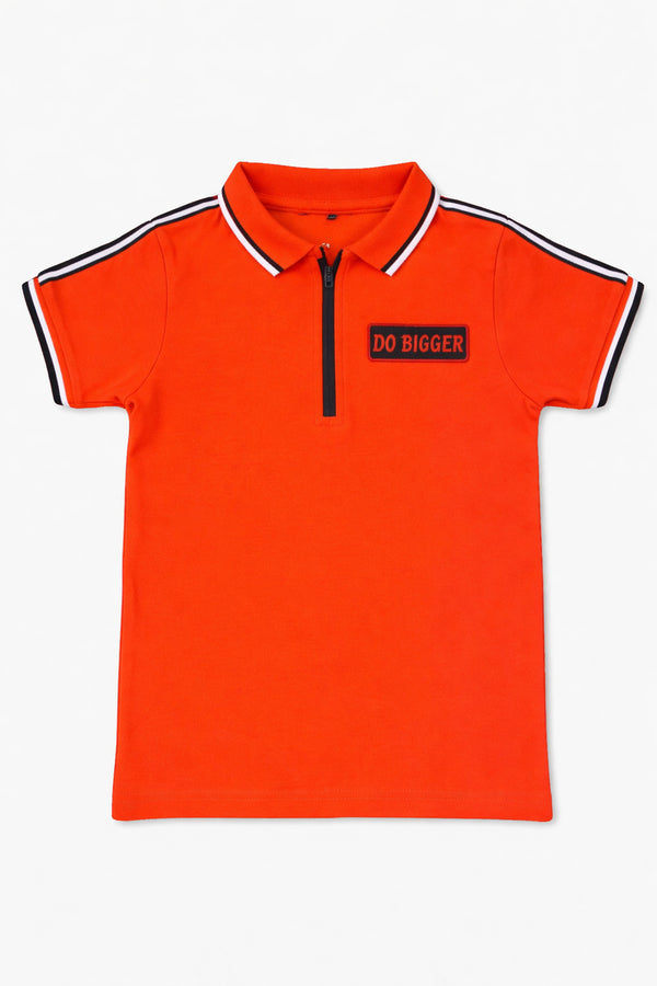 Red Short Sleeve Polo Shirt