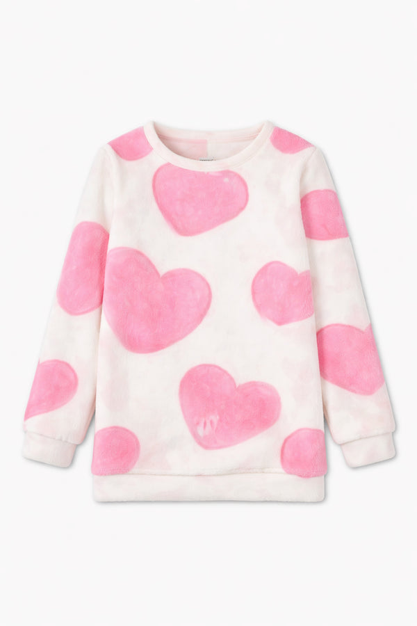 ZARA Pink Heart White Shirt Only