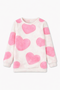 ZARA Pink Heart White Shirt Only